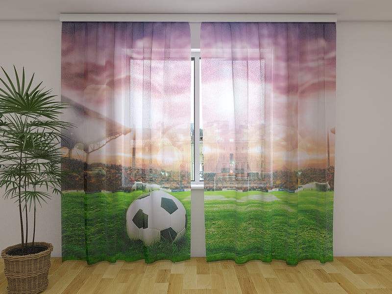 Foto Tende Pallone da Calcio sullo Stadio acquistare Foto Tende Pallone da Calcio sullo Stadio — Foto