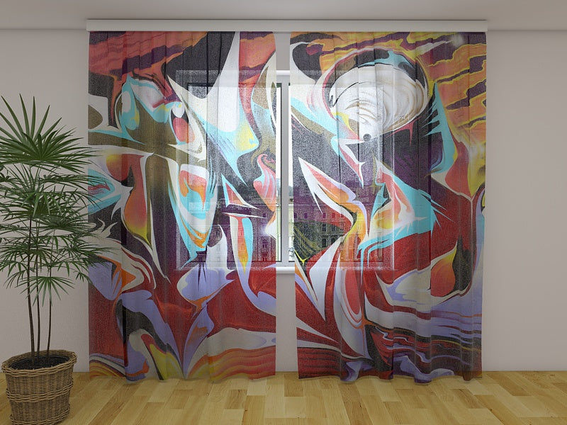 Foto Tende Graffiti di Strada acquistare Foto Tende Graffiti di Strada — Foto