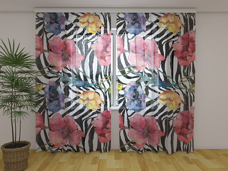 Foto Tende Papaveri alla Moda ad Acquerello acquistare Foto Tende Papaveri alla Moda ad Acquerello — Foto