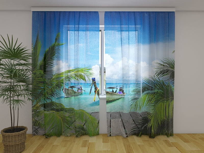 Foto Tende Barche sulla Costa Tropicale acquistare Foto Tende Barche sulla Costa Tropicale — Foto