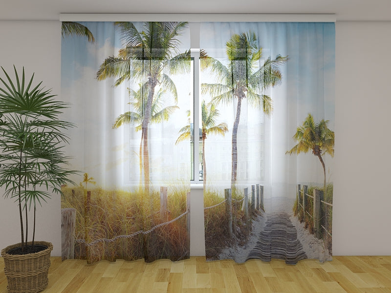 Foto Tende Passerella Verso La Spiaggia acquistare Foto Tende Passerella Verso La Spiaggia — Foto