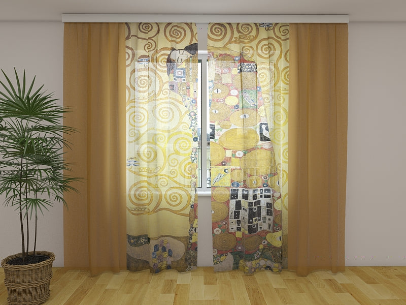 Foto Tende Gustav Klimt L'abbraccio acquistare Foto Tende Gustav Klimt L'abbraccio — Foto