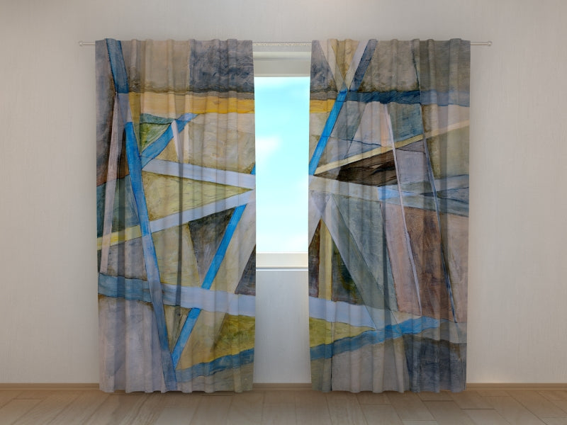 Foto Tende Linee Astratte Geometriche acquistare Foto Tende Linee Astratte Geometriche — Foto