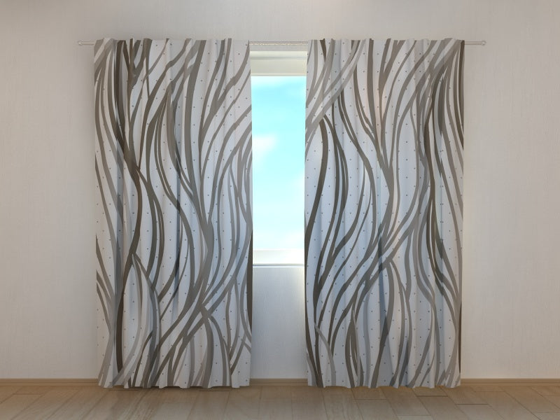 Foto Tende Onde Grigie Astratte acquistare Foto Tende Onde Grigie Astratte — Foto