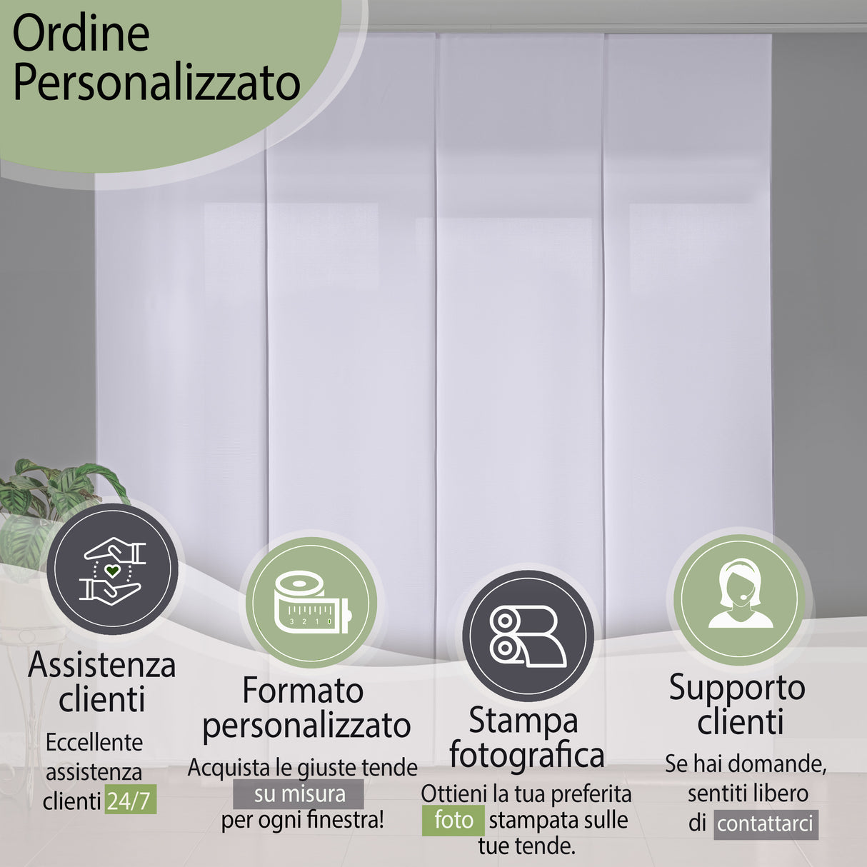 Tenda a Pannello Bianco Screen acquistare Tenda a Pannello Bianco Screen — Foto