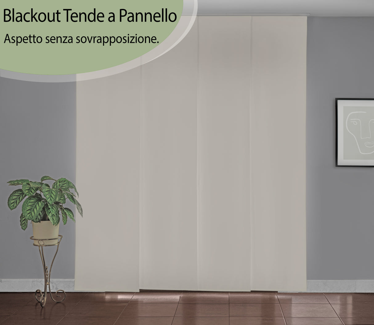 Tenda a Pannello Bianca Blackout acquistare Tenda a Pannello Bianca Blackout — Foto