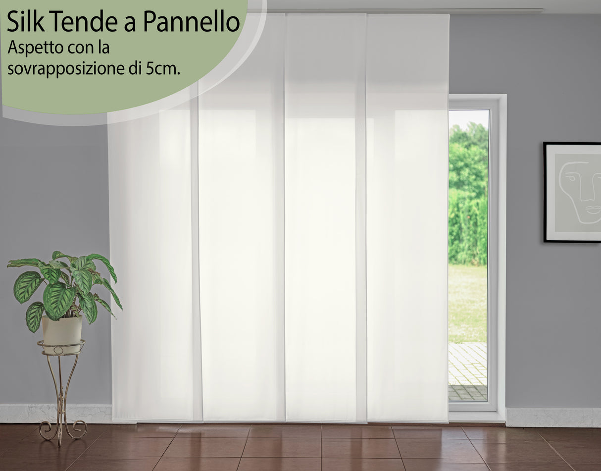 Tenda a Pannello Bianca Silk acquistare Tenda a Pannello Bianca Silk — Foto