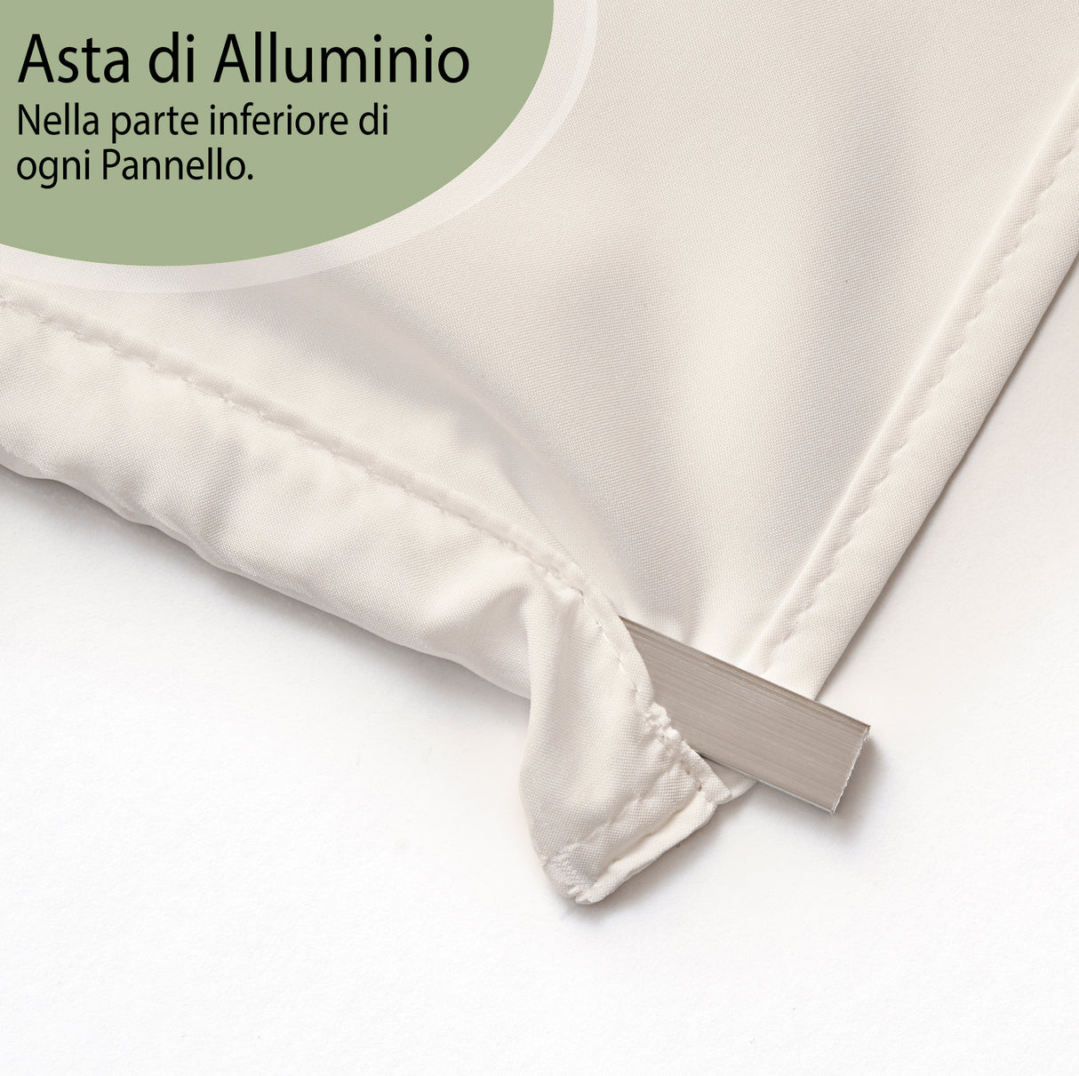 Tenda a Pannello Bianca Silk acquistare Tenda a Pannello Bianca Silk — Foto