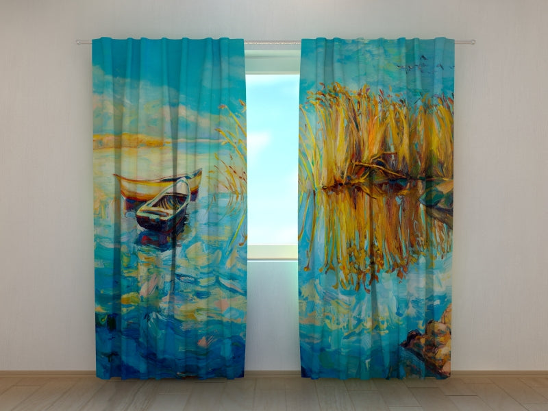 Foto Tende Bellissimo Lago Stile Impressionista acquistare Foto Tende Bellissimo Lago Stile Impressionista — Foto