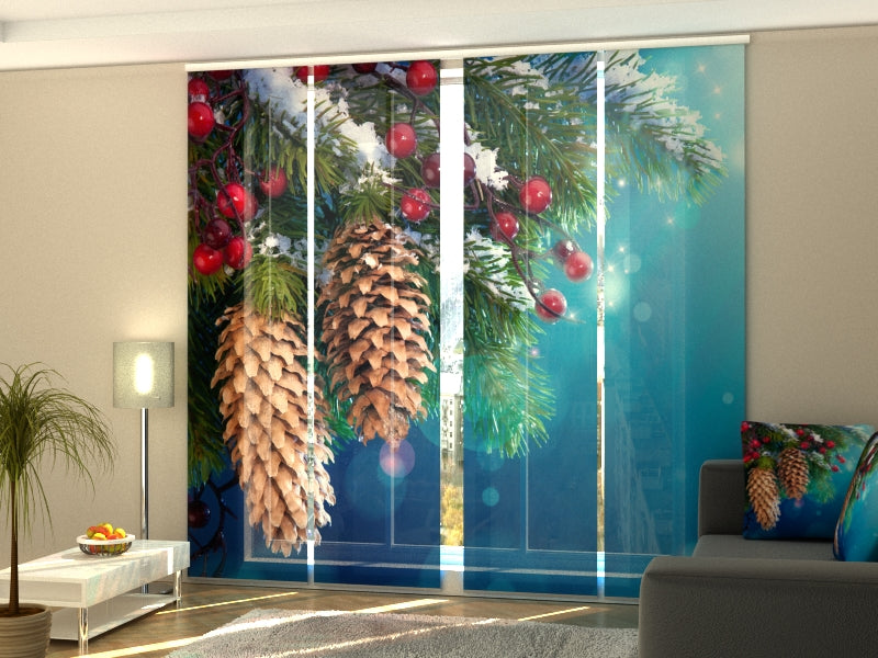 Set di 4 Tende a Pannello Pigne acquistare Set di 4 Tende a Pannello Pigne — Foto