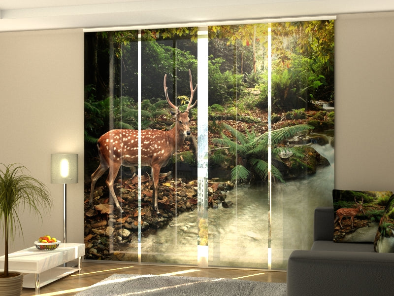 Set di 4 Tende a Pannello Cervo acquistare Set di 4 Tende a Pannello Cervo — Foto