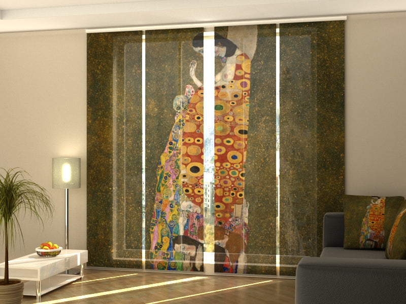 Set of 4 Tende a Pannello Gustav Klimt La Speranza II acquistare Set of 4 Tende a Pannello Gustav Klimt La Speranza II — Foto