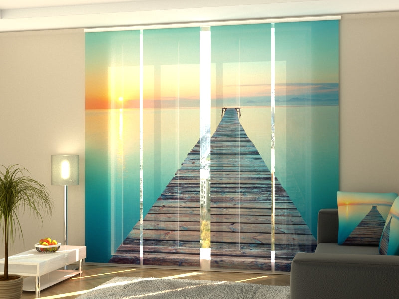 Set di 4 Tende a Pannello Tempo di Armonia acquistare Set di 4 Tende a Pannello Tempo di Armonia — Foto