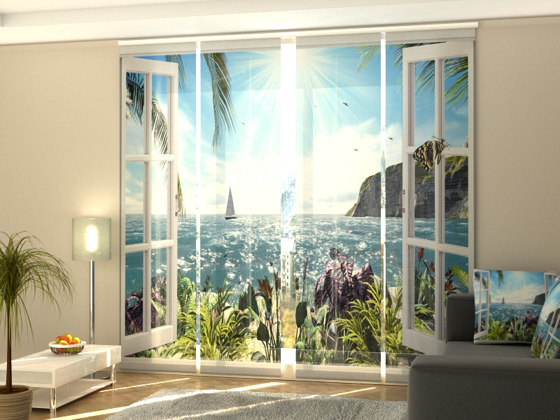 Set di 4 Tende a Pannello Meeresbriese acquistare Set di 4 Tende a Pannello Meeresbriese — Foto