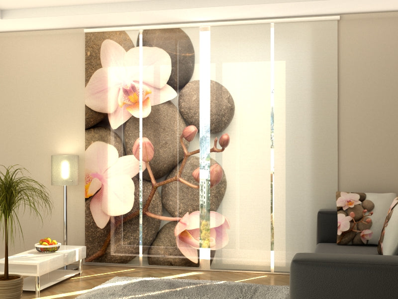 Set di 4 Tende a Pannello Orchidea di Vienna acquistare Set di 4 Tende a Pannello Orchidea di Vienna — Foto