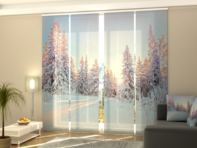 Set di 4 Tende a Pannello Racconto Invernale acquistare Set di 4 Tende a Pannello Racconto Invernale — Foto