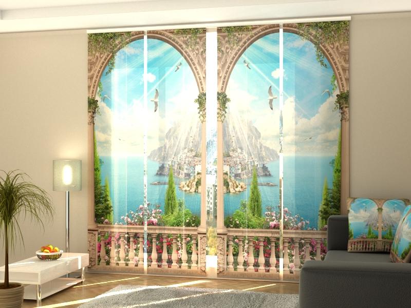 Set di 4 Tende a Pannello Bella Vista acquistare Set di 4 Tende a Pannello Bella Vista — Foto