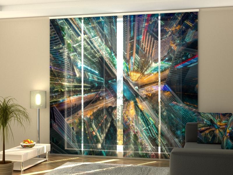 Set di 4 Tende a Pannello Città d'Arte acquistare Set di 4 Tende a Pannello Città d'Arte — Foto