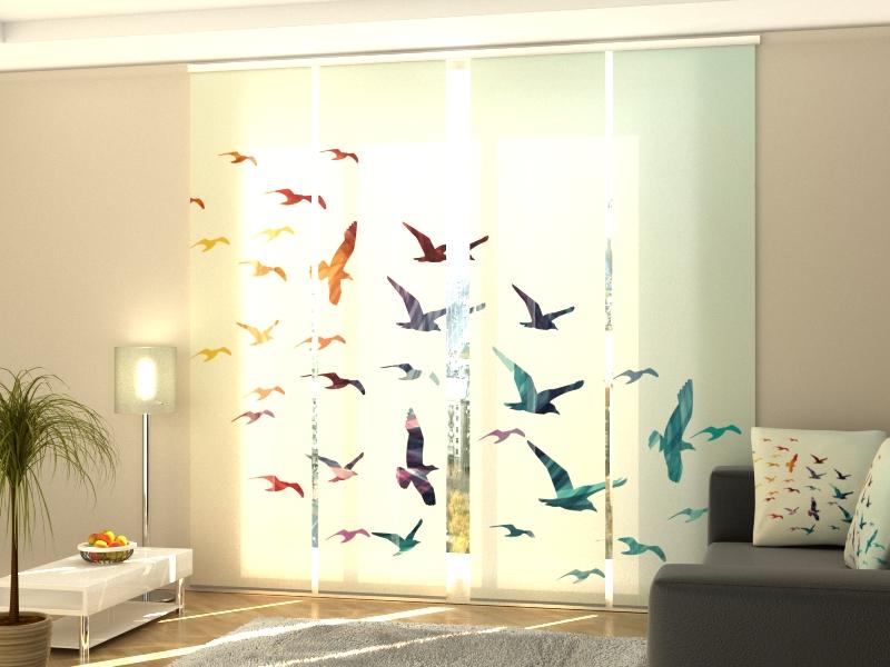 Set di 4 Tende a Pannello Volo da Sogno acquistare Set di 4 Tende a Pannello Volo da Sogno — Foto