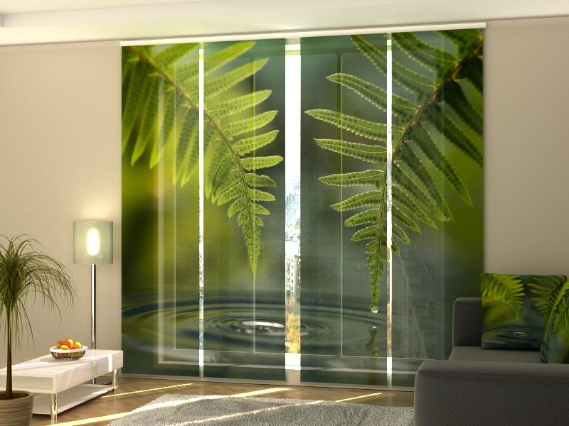 Set di 4 Tende a Pannello Felce acquistare Set di 4 Tende a Pannello Felce — Foto