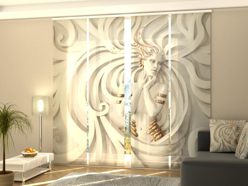 Set di 4 Tende a Pannello Sollievo Greco acquistare Set di 4 Tende a Pannello Sollievo Greco — Foto