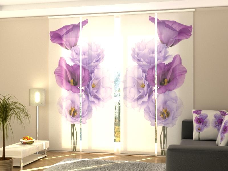 Set di 4 Tende a Pannello Fiore Muse acquistare Set di 4 Tende a Pannello Fiore Muse — Foto