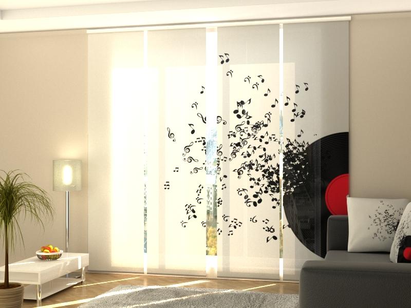 Set di 4 Tende a Pannello Musicali acquistare Set di 4 Tende a Pannello Musicali — Foto