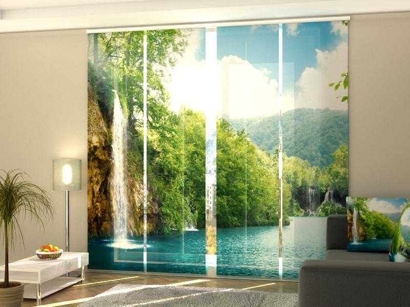 Set di 4 Tende a Pannello Luogo Paradisiaco acquistare Set di 4 Tende a Pannello Luogo Paradisiaco — Foto