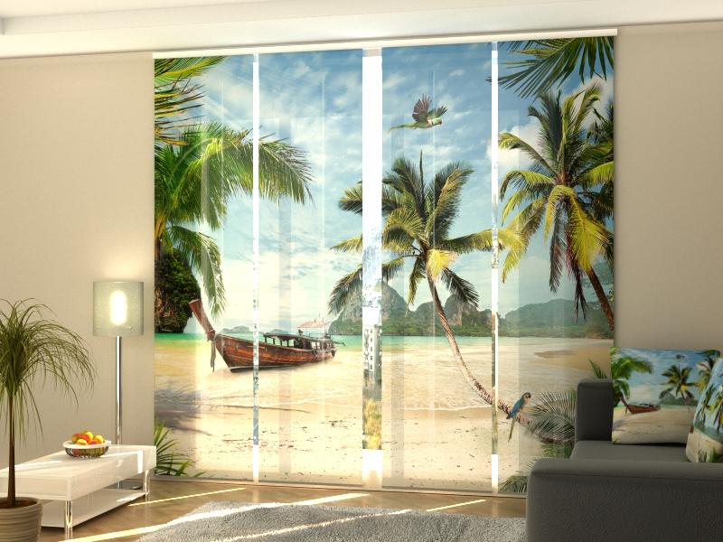 Set di 4 Tende a Pannello Isola dei Pirati acquistare Set di 4 Tende a Pannello Isola dei Pirati — Foto