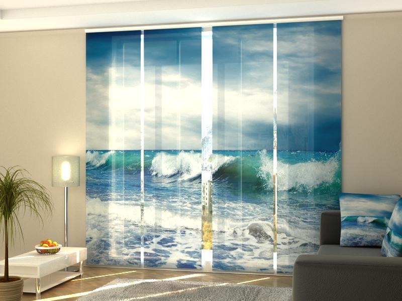 Set di 4 Tende a Pannello Mare acquistare Set di 4 Tende a Pannello Mare — Foto