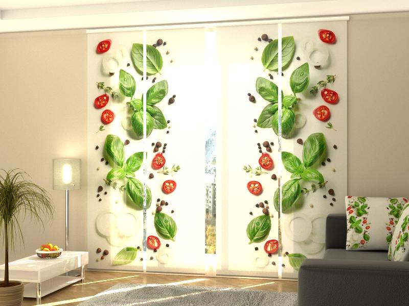 Set di 4 Tende a Pannello Collezione di Spezie acquistare Set di 4 Tende a Pannello Collezione di Spezie — Foto