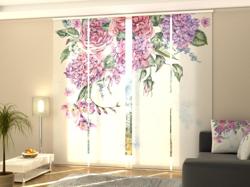 Set di 4 Tende a Pannello Acquerello Estivo acquistare Set di 4 Tende a Pannello Acquerello Estivo — Foto