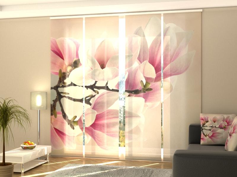 Set di 4 Tende a Pannello Dolci Magnolie acquistare Set di 4 Tende a Pannello Dolci Magnolie — Foto