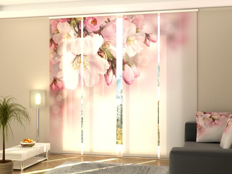 Set di 4 Tende a Pannello Ramo Primaverile acquistare Set di 4 Tende a Pannello Ramo Primaverile — Foto