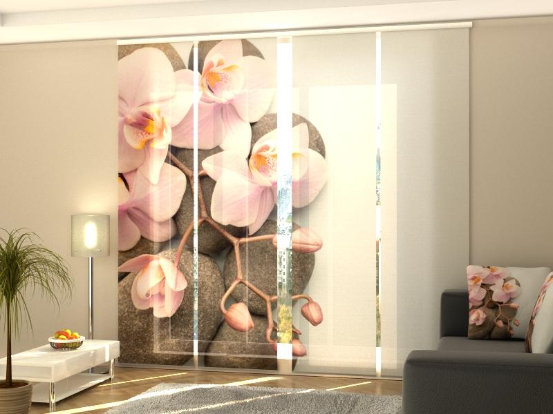 Set di 4 Tende a Pannello Orchidea di Vienna 2 acquistare Set di 4 Tende a Pannello Orchidea di Vienna 2 — Foto