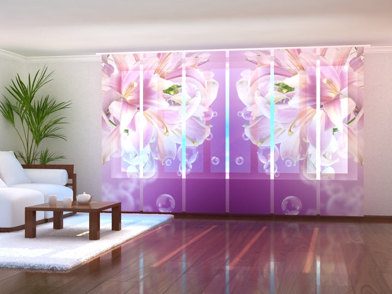 Set di 6 Tende a Pannello Gigli di Afrodite acquistare Set di 6 Tende a Pannello Gigli di Afrodite — Foto