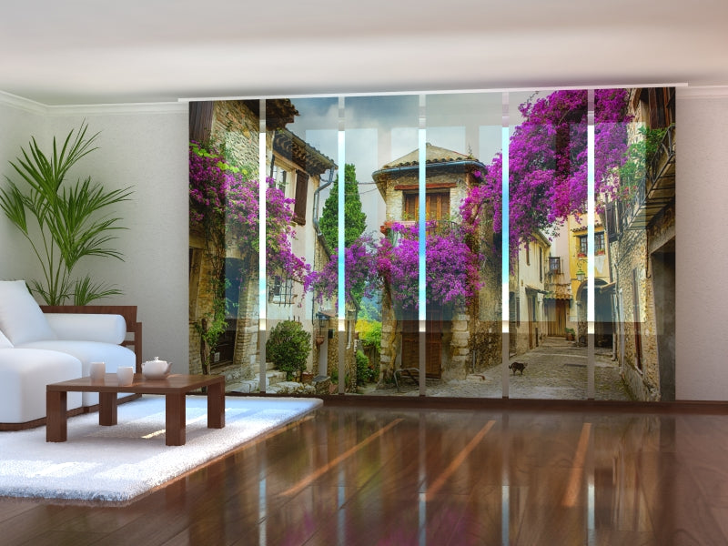 Set di 6 Tende a Pannello Bellissimo Citt�� Vecchia della Provenza acquistare Set di 6 Tende a Pannello Bellissimo Citt�� Vecchia della Provenza — Foto