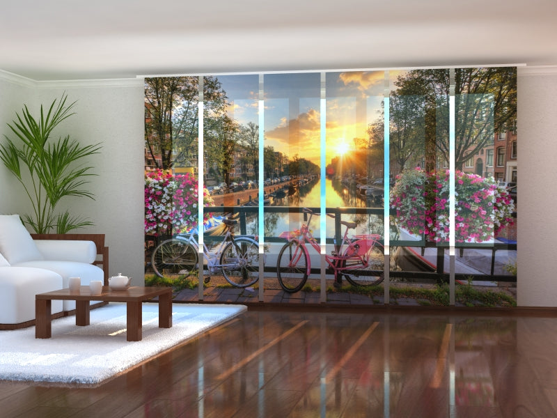 Set di 6 Tende a Pannello Magnifica Alba su Amsterdam acquistare Set di 6 Tende a Pannello Magnifica Alba su Amsterdam — Foto