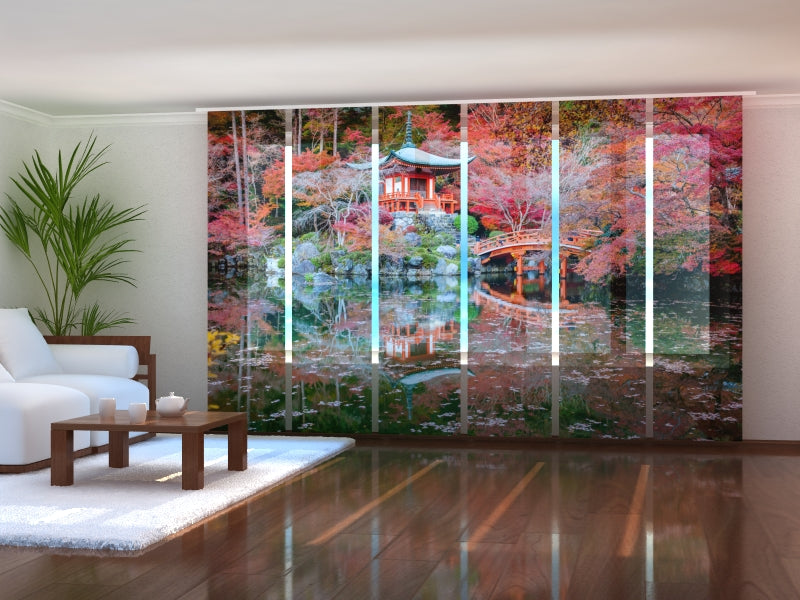 Set di 6 Tende a Pannello Abitazione Cinese acquistare Set di 6 Tende a Pannello Abitazione Cinese — Foto