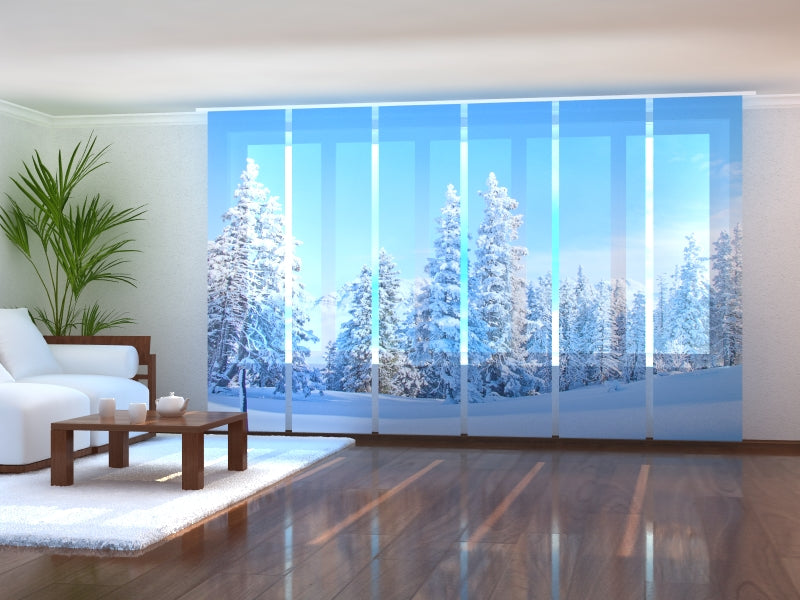 Set di 6 Tende a Pannello Foresta Natalizia acquistare Set di 6 Tende a Pannello Foresta Natalizia — Foto