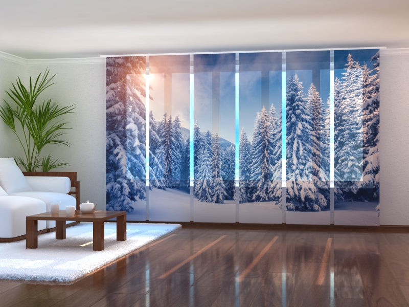 Set di 6 Tende a Pannello Tramonto Natalizio acquistare Set di 6 Tende a Pannello Tramonto Natalizio — Foto