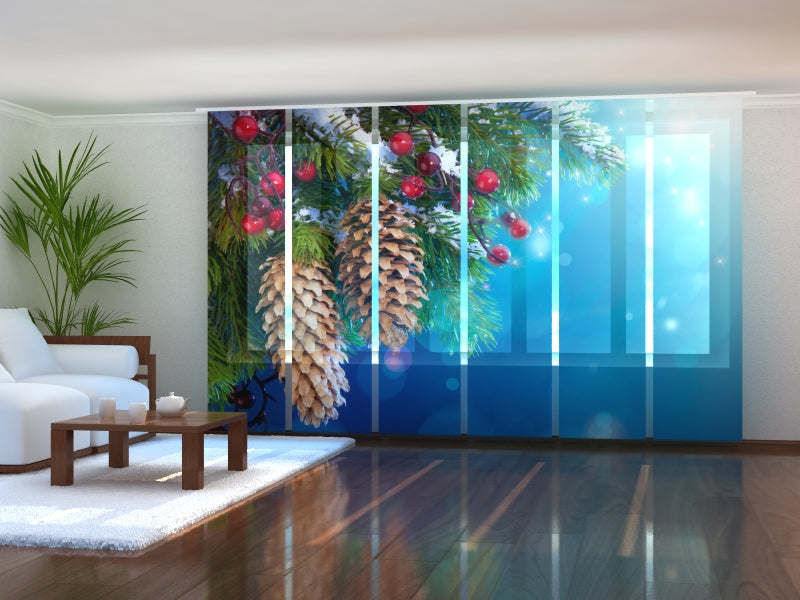 Set di 6 Tende a Pannello Pigne acquistare Set di 6 Tende a Pannello Pigne — Foto