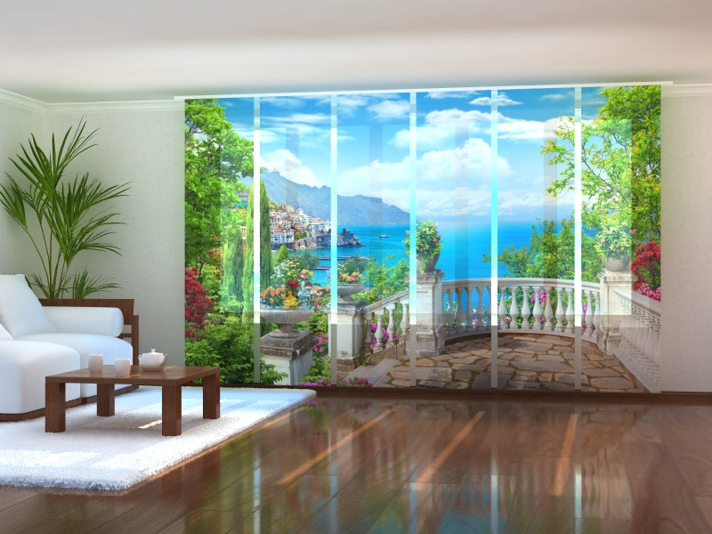 Set di 6 Tende a Pannello Veduta Incantevole acquistare Set di 6 Tende a Pannello Veduta Incantevole — Foto