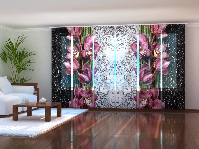 Set di 6 Tende a Pannello Goccia di Bellezza acquistare Set di 6 Tende a Pannello Goccia di Bellezza — Foto