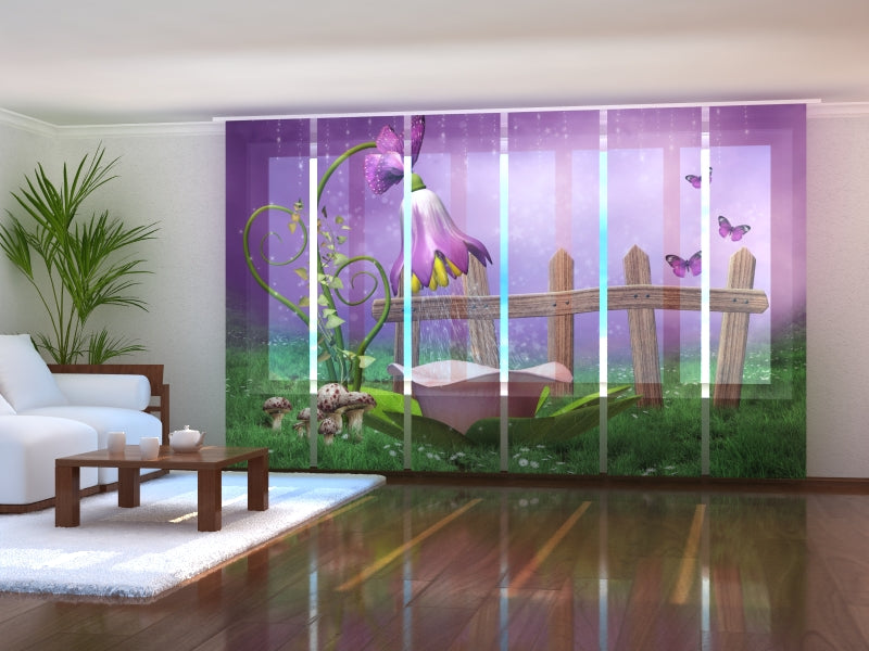 Set di 6 Tende a Pannello Doccia Fatata acquistare Set di 6 Tende a Pannello Doccia Fatata — Foto