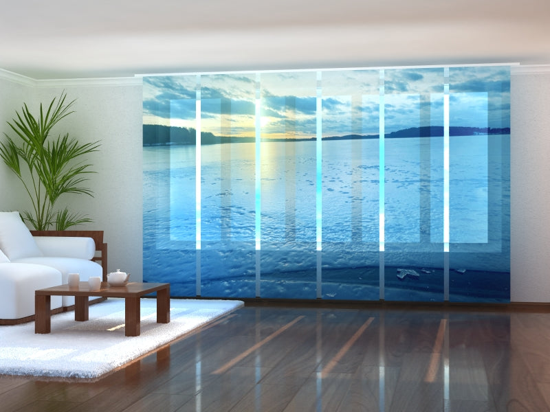 Set di 6 Tende a Pannello Lago Ghiacciato acquistare Set di 6 Tende a Pannello Lago Ghiacciato — Foto