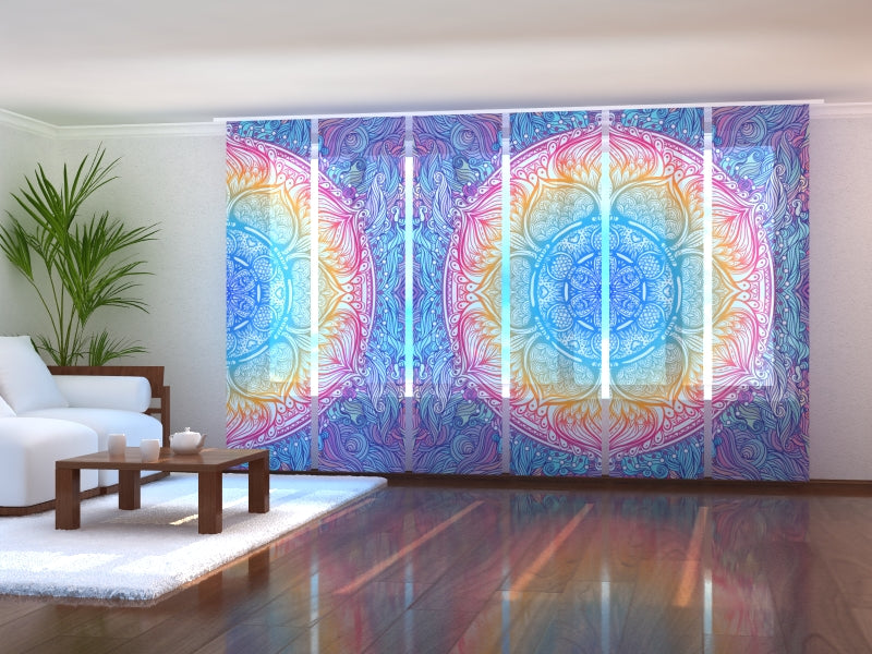 Set di 6 Tende a Pannello Mandala Indiano acquistare Set di 6 Tende a Pannello Mandala Indiano — Foto