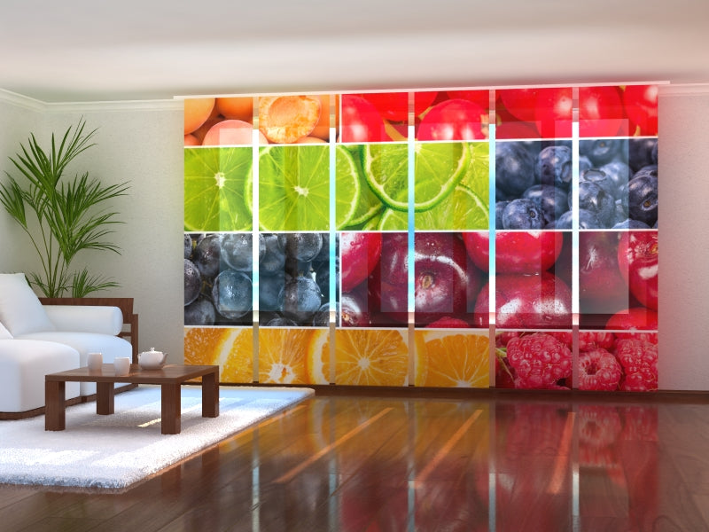 Set di 6 Tende a Pannello Bacche Succose acquistare Set di 6 Tende a Pannello Bacche Succose — Foto