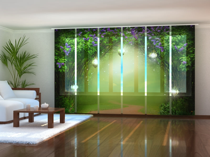 Set di 6 Tende a Pannello Foresta Magica di Lill�� acquistare Set di 6 Tende a Pannello Foresta Magica di Lill�� — Foto