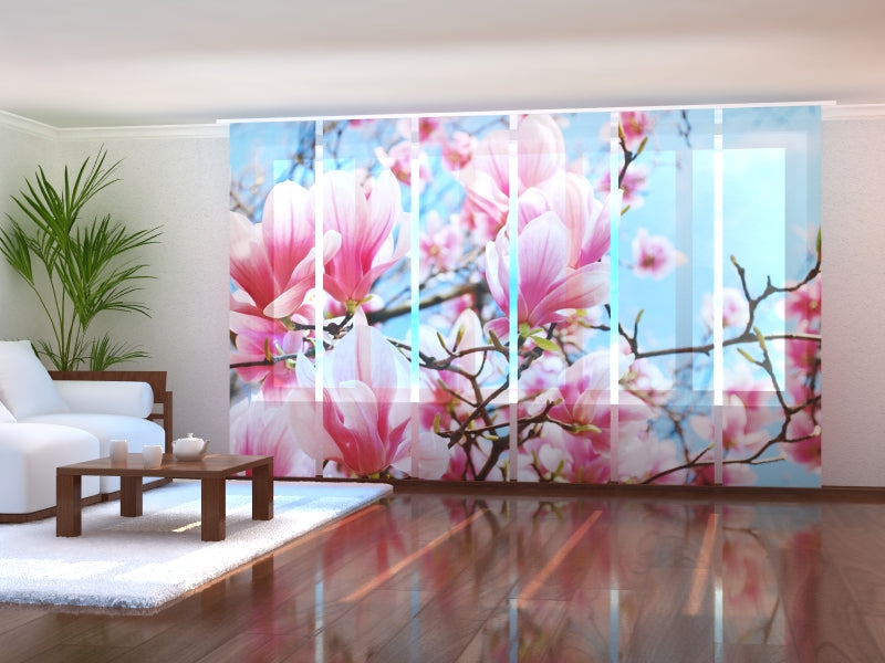 Set di 6 Tende a Pannello Magnolie acquistare Set di 6 Tende a Pannello Magnolie — Foto